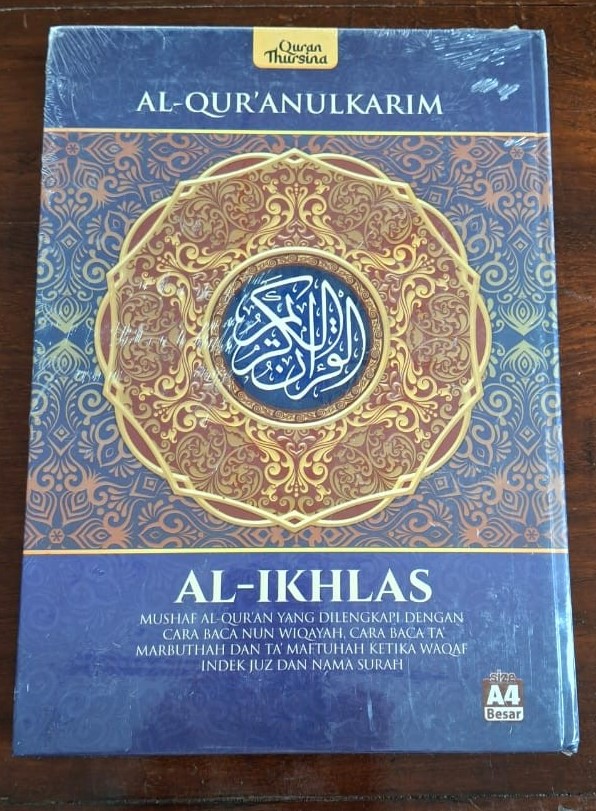 QURAN AL IKHLAS A4 BIRU